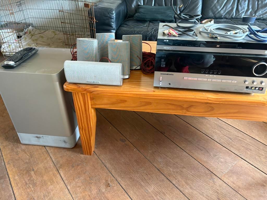 Harman Kardon home cinema set 5.1, Gebruikt, 70 watt of meer, 5.1-systeem, Dvd-speler