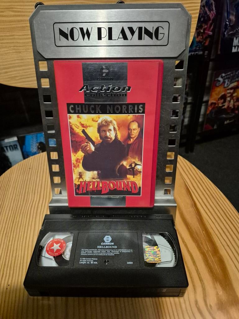 VHS Hellbound (Chuck Norris) - NL Ondertiteld, Vanaf 16 jaar, Ophalen of Verzenden, Gebruikt, Actie en Avontuur