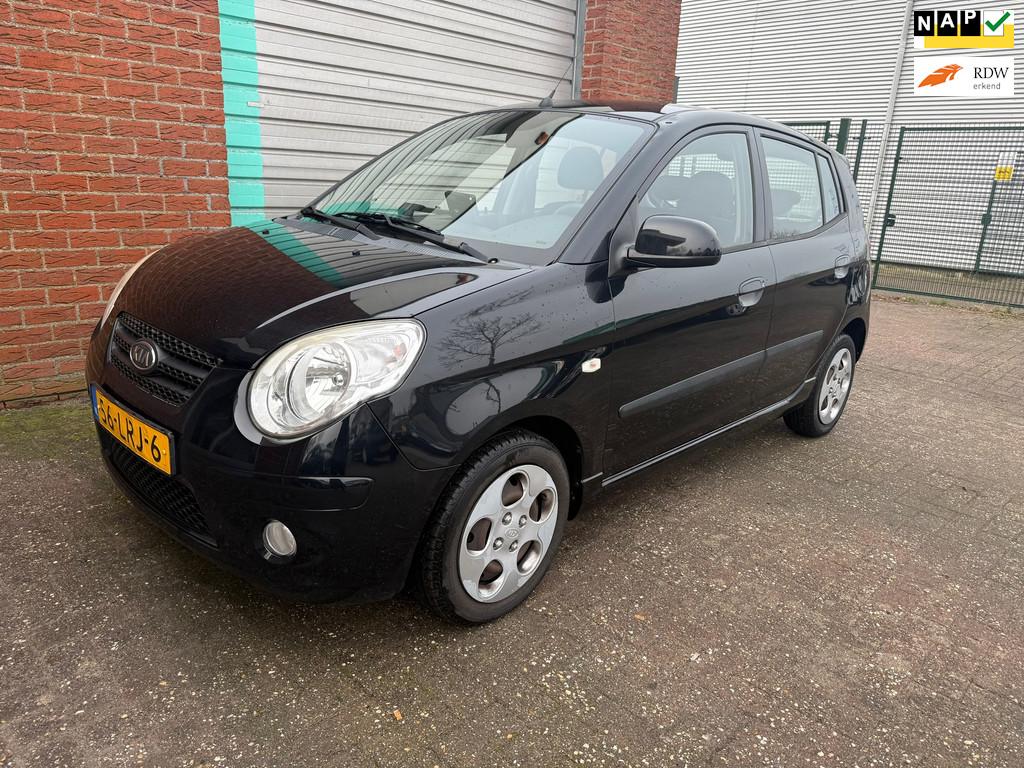 Kia Picanto 1.0 Seven 5-Drs Airco Bj:2010 NAP!, 4 cilinders, 400 kg, Zwart, Origineel Nederlands