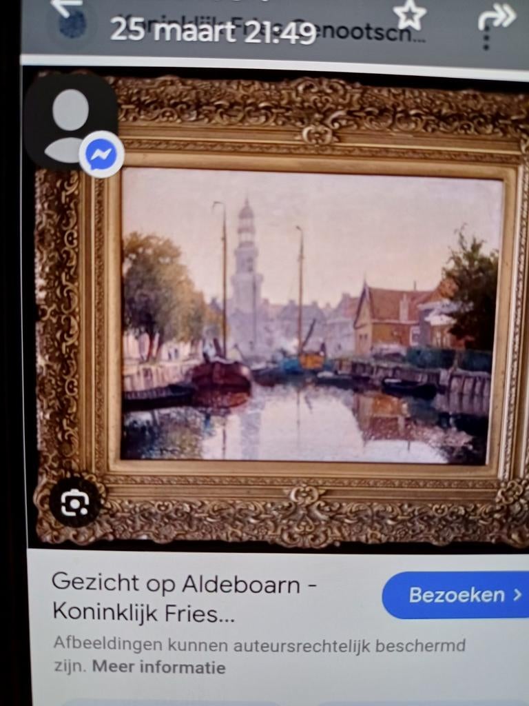 Gerbrand Frederik van Schagen gezicht op Friesland, Antiek en Kunst, Kunst | Schilderijen | Klassiek, Ophalen of Verzenden