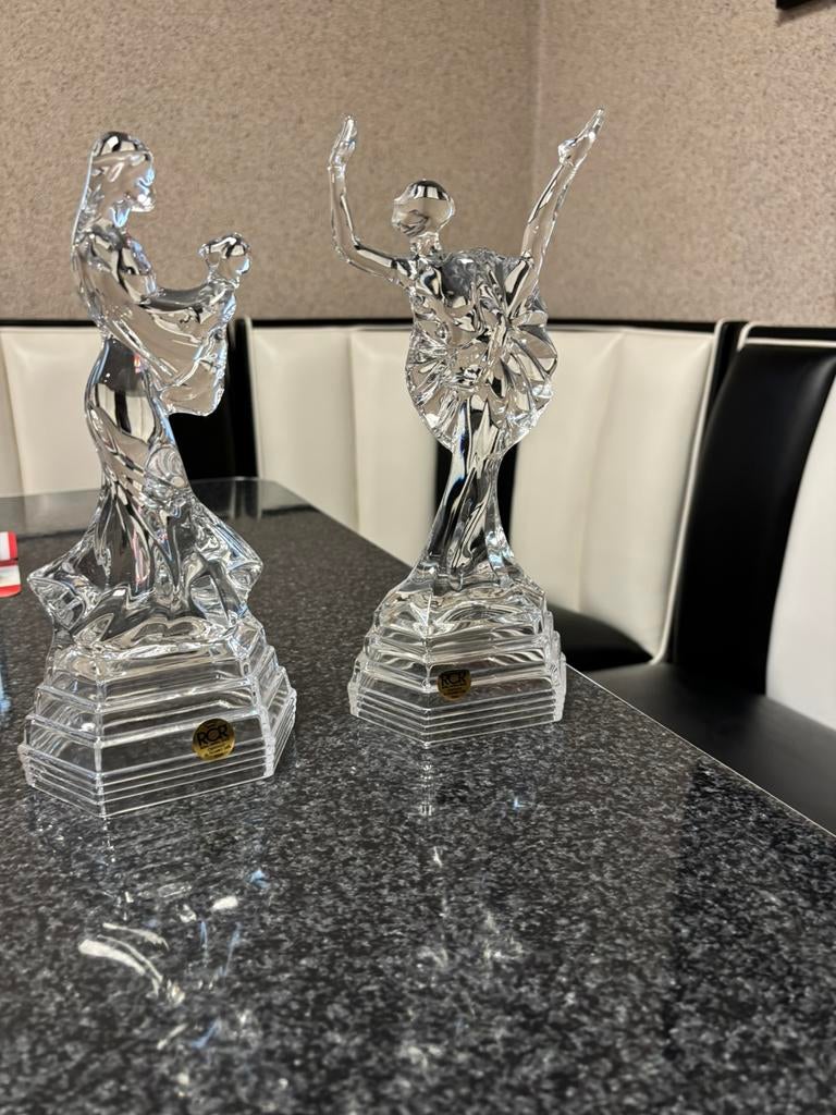 RCR glas kristal moeder met baby en ballerina, Ophalen of Verzenden