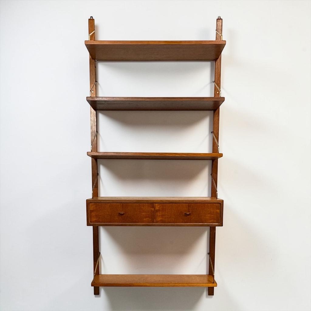 Poul Cadovius wandmeubel Royal System, Met plank(en), Gebruikt, Teakhout, ?