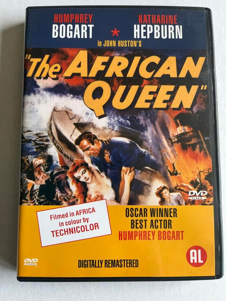 DVD The African Queen met Humphrey Bogart, Alle leeftijden, Ophalen of Verzenden, Gebruikt