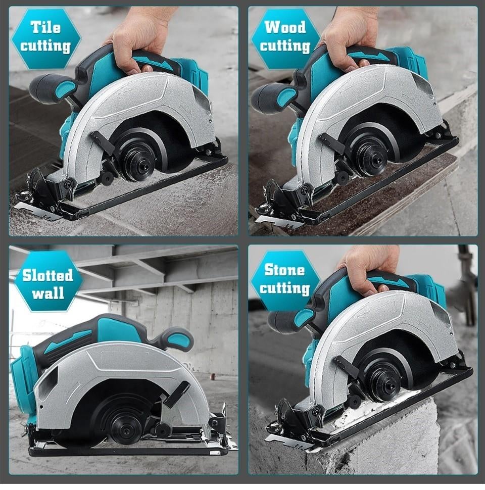 Handcirkelzaag 18V 165 mm  BORSTELLOOS Met Motor-rem, Doe-het-zelf en Verbouw, Denico.power@gmail.com, De van der Schuerenweg