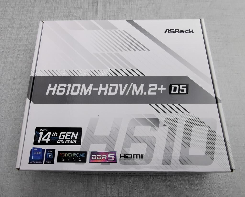 ASRock H610M-HDV/M.2+ D5 Moederbord, Computers en Software, Moederborden, Ophalen of Verzenden, Nieuw, DDR5