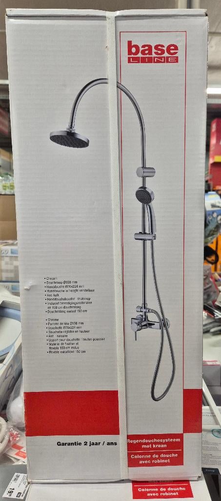 Regendouche, Ophalen, Nieuw, Chroom, Douche