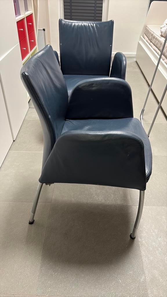 6 x gratis Nomada Birdy eetkamer stoelen, Ophalen, Gebruikt, Blauw, Vijf, Zes of meer stoelen
