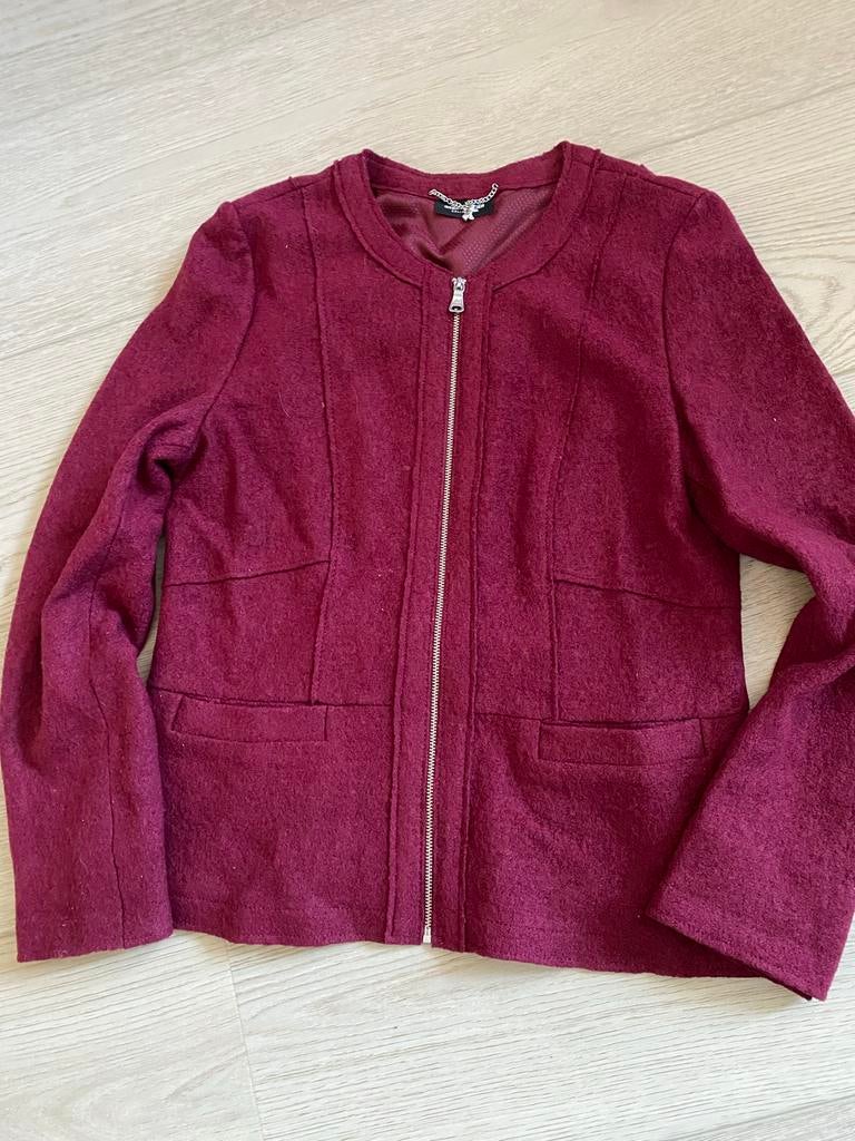 Gerry Weber Bordeaux Rood Jasje Maat 40, Ophalen of Verzenden, Zo goed als nieuw, Maat 38/40 (M), Rood