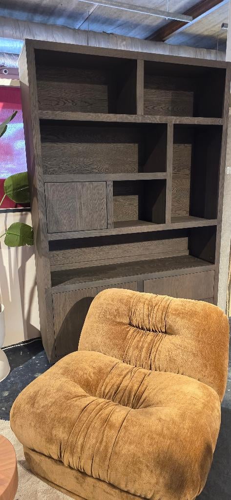 Opbergkast / Vakkenkast – Bruin - 150 B SHOWMODEL !, Eikenhout, Met deur(en), 200 cm of meer, Bornsestraat 31