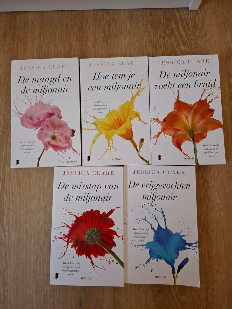 Jessica Clare - De Miljonair serie (5 boeken), Boeken, Ophalen of Verzenden, Zo goed als nieuw, Jessica clare