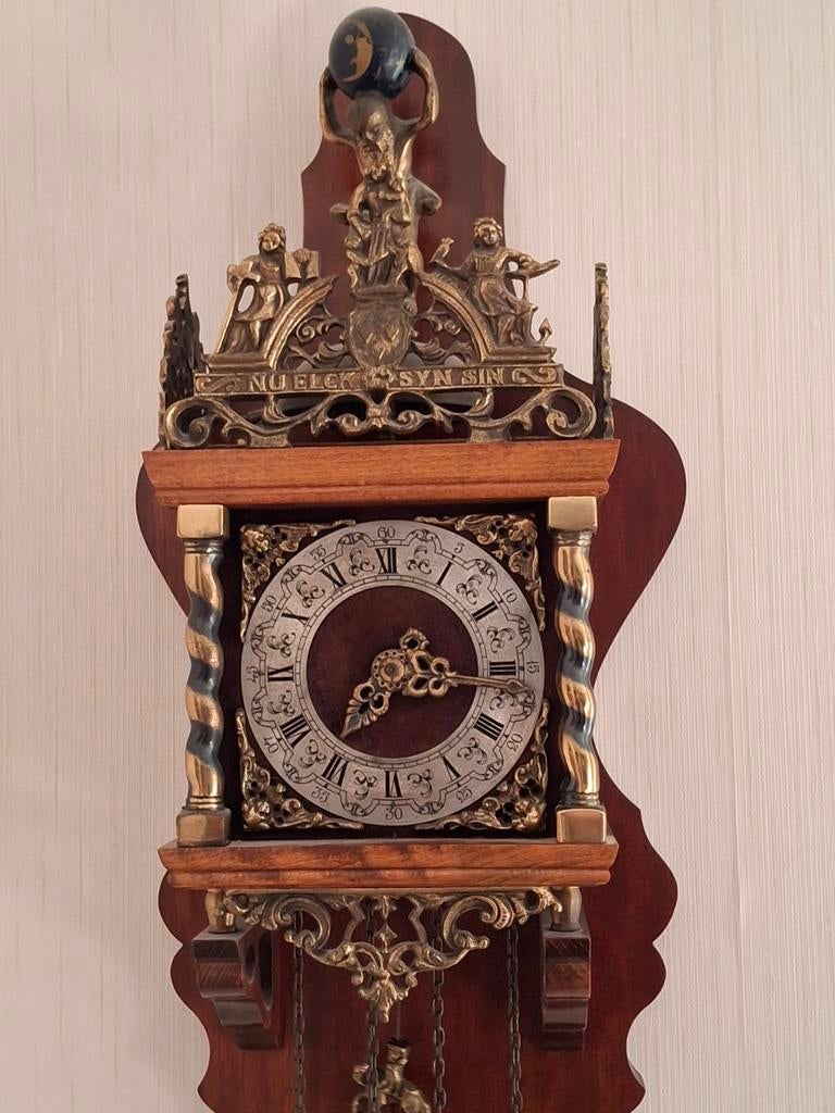 Prachtige WUBA Zaanse klok – werkend, compleet & sfeervol!, Ophalen of Verzenden