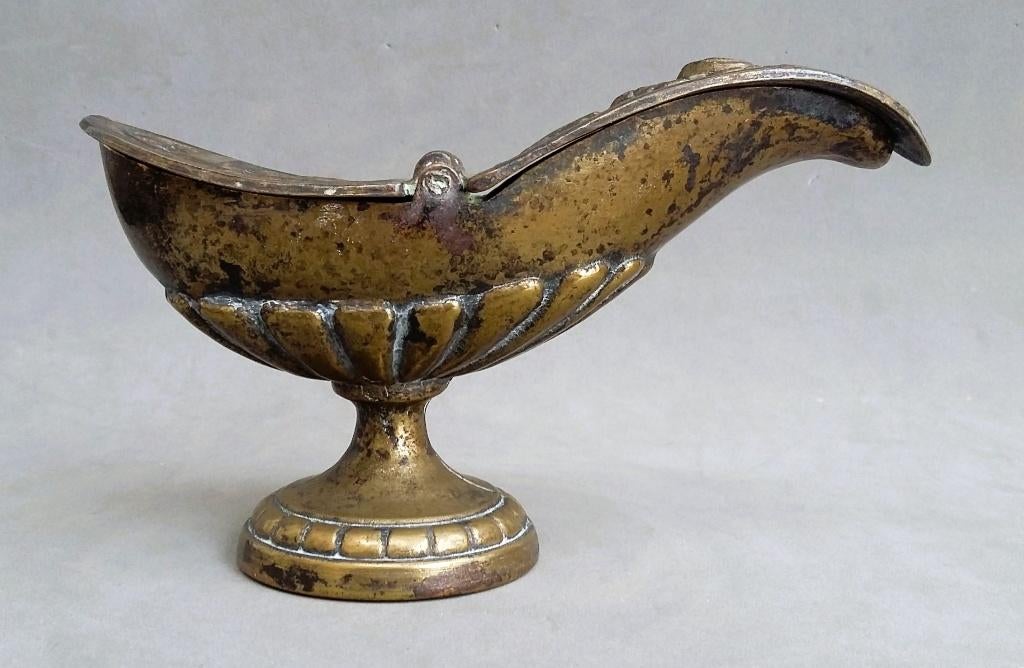 Om 1900 - 1950 Wierook Scheepje Schuitje Kerk Klooster Kapel, Antiek en Kunst, Antiek | Koper en Brons, Ophalen of Verzenden, Koper