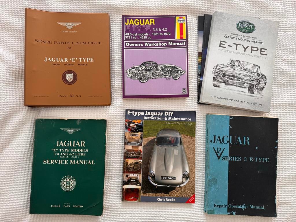 Jaguar E-Type: Onderdelen & Werkplaats handboeken Etype, Boeken, Auto's | Boeken, Gelezen, Overige merken, Ophalen