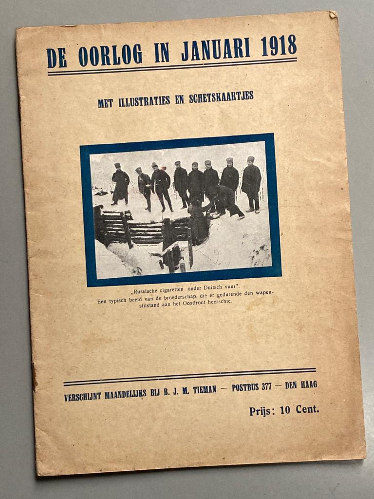 De oorlog in januari 1918 met illustraties en schetskaartjes, Boeken, Ophalen of Verzenden, Zo goed als nieuw, Voor 1940, Algemeen