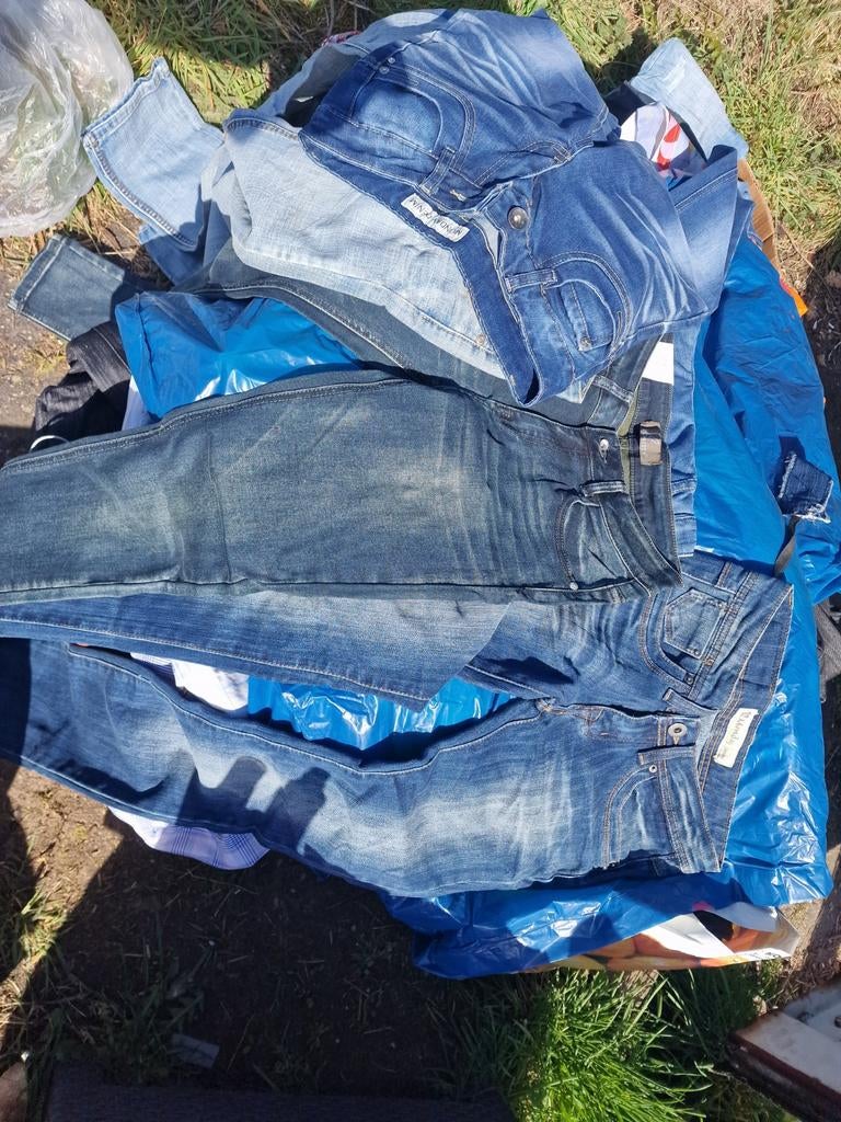 Rest partij jeans, Ophalen, Nieuw, Blauw, W30 - W32 (confectie 38/40)
