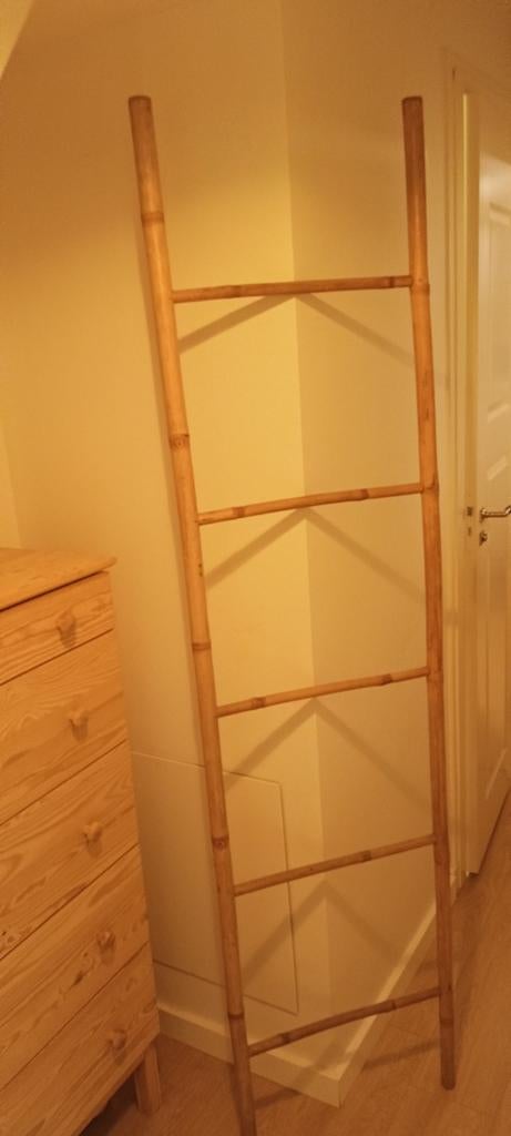 Decoratieve bamboe ladder/trap voor sfeervolle inrichting, Ophalen, Gebruikt