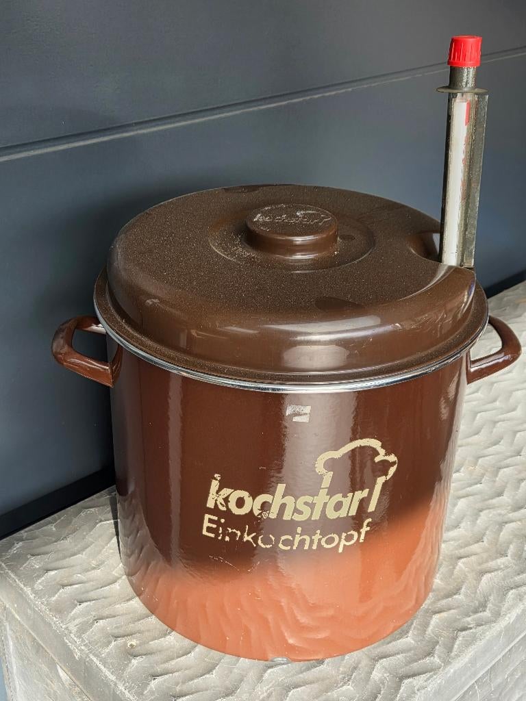 Kochstar inmaakketel met temperatuur meter, Huis en Inrichting, Ophalen of Verzenden, Zo goed als nieuw, Overige materialen, Overige typen