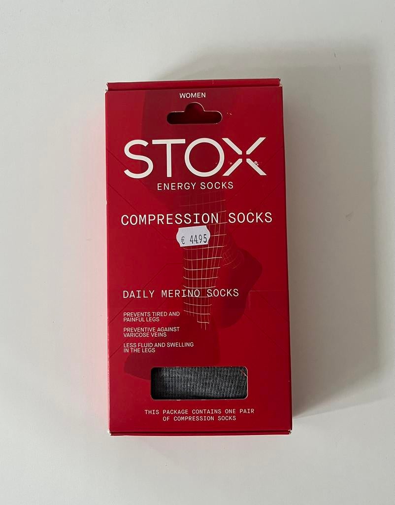 STOX Daily Socks Grey For Women W1 (36-38), Sokken en Kniesokken, Maat 35 t/m 38, Nieuw, Ophalen of Verzenden