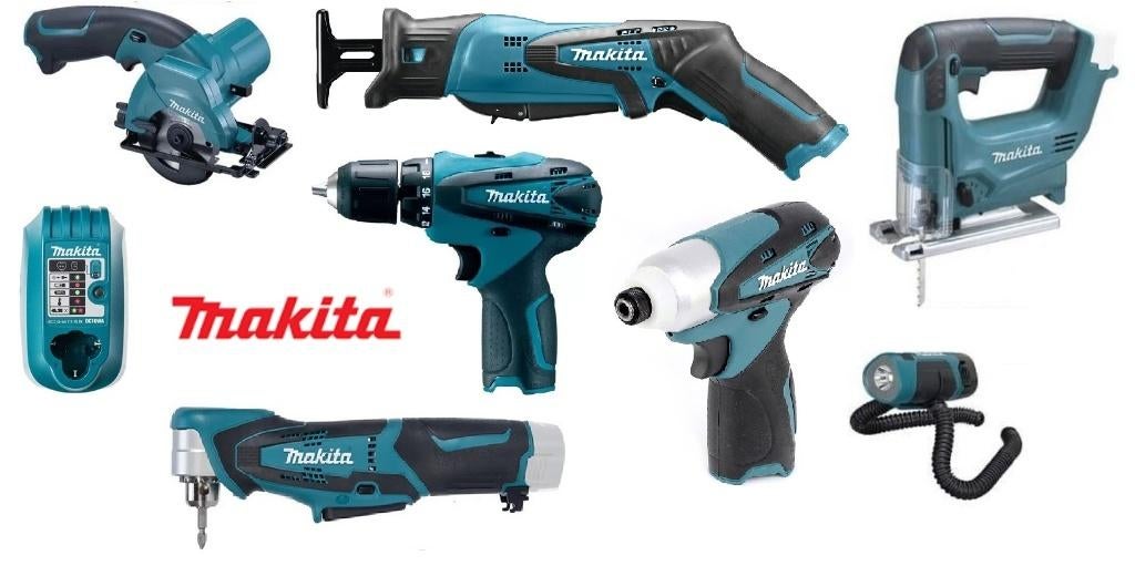TK:Makita 10,8v Combiset met 9 gereedschappen in M-tas(ZGAN), Ophalen of Verzenden, Zo goed als nieuw