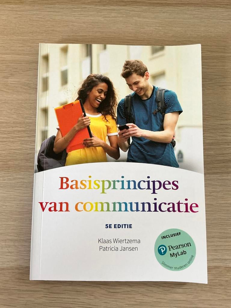 Basisprincipes van communicatie - Studieboek, Ophalen of Verzenden, Gamma, Zo goed als nieuw, HBO