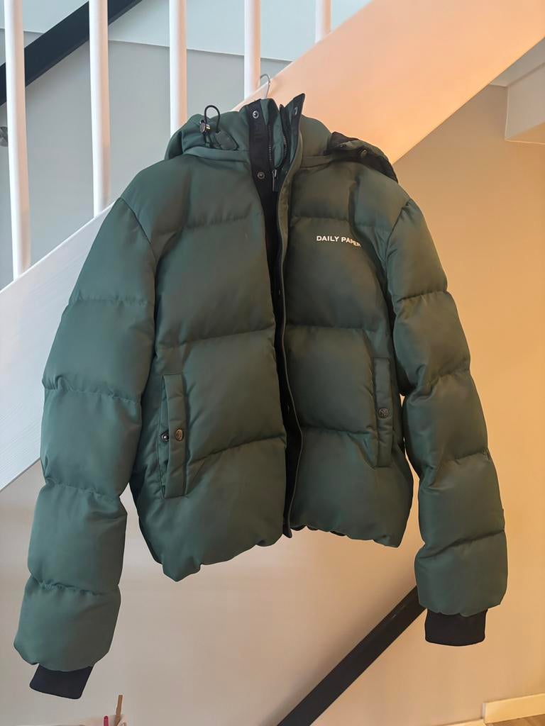 Daily paper winterjas, Kleding | Heren, Ophalen of Verzenden, Zo goed als nieuw, Groen