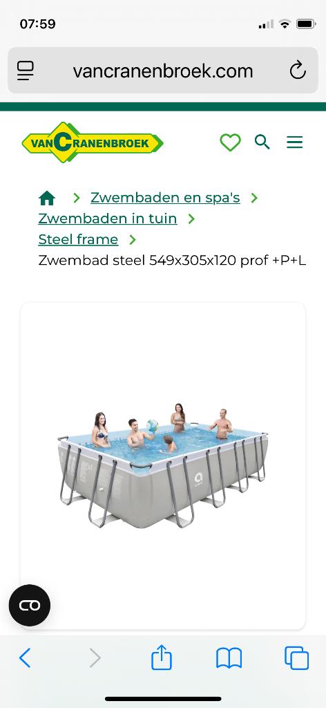 Zwembad, Ophalen, 80 tot 120 cm, 300 cm of meer, Zo goed als nieuw