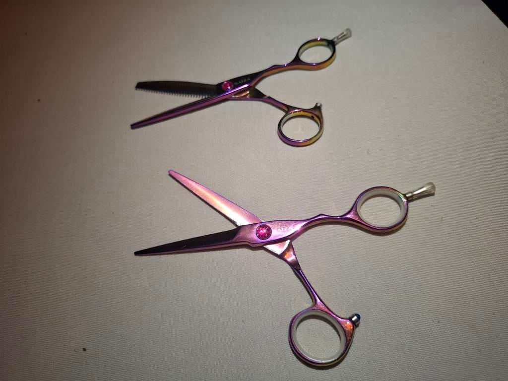 Complete professionele kappersset – SAIZA scharen + Feather, Ophalen