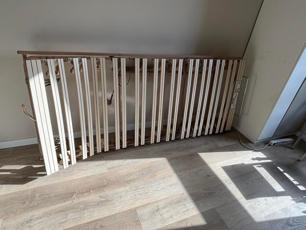 GRATIS AFHALEN Degelijke lattenbodem, verstelbaar, Ophalen, 90 cm, Eenpersoons, 210 cm