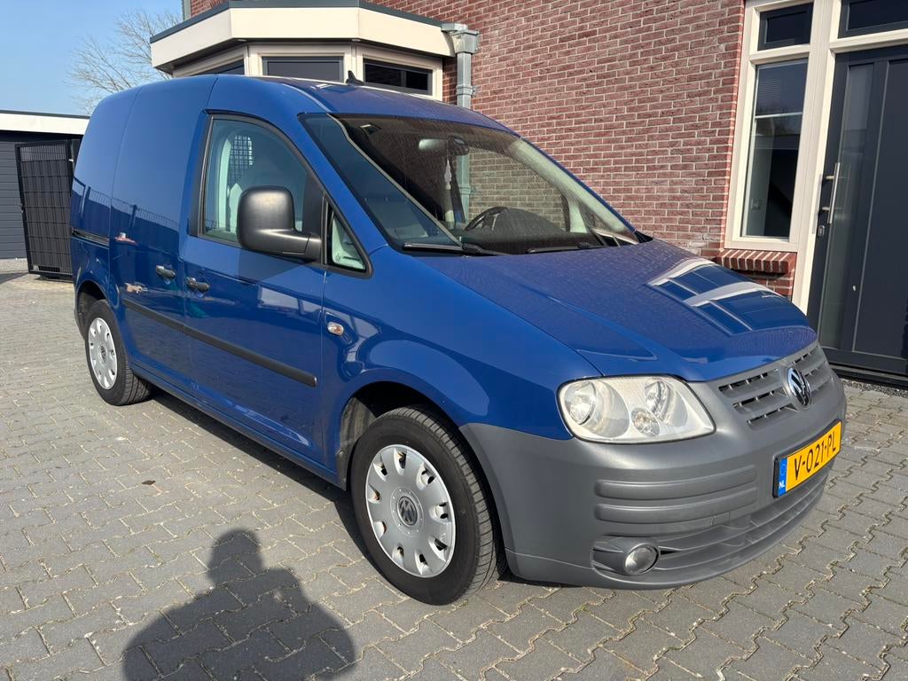 Vw caddy bj 2008 automaat Dsg 249858 km apk  7-6-2026 airco!, Auto's, Bestelauto's, Stof, 4 cilinders, Diesel, 1896 cc