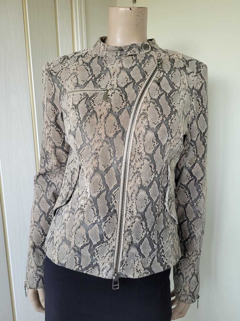 DNA Leren Jas Snake Print Maat 38/40, Maat 38/40 (M), DNA, Overige kleuren, Ophalen of Verzenden