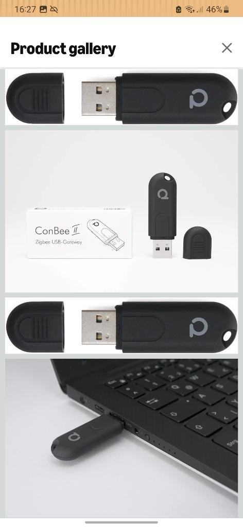 ConBee II Zigbee USB Gateway – De universele smart home hub, Ophalen of Verzenden, Zo goed als nieuw