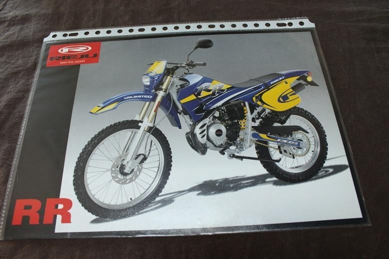 Rieju RR bromfiets verkoop folder brochure, Ophalen of Verzenden, Zo goed als nieuw