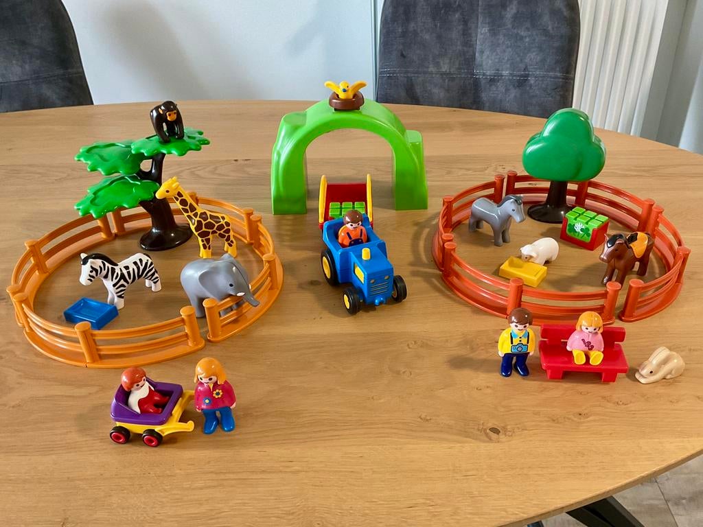 Playmobil 123 : Grote Dierentuin  - 6754 - compleet, Ophalen, Complete set