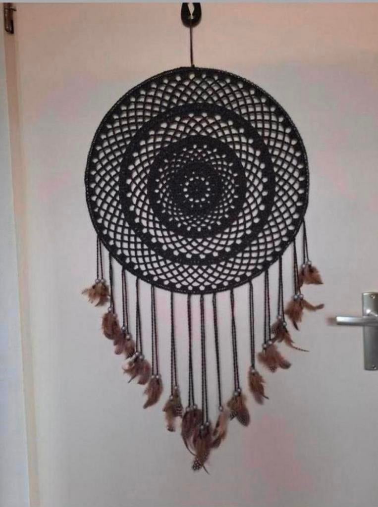 Grote handgemaakte dromenvanger, Ophalen of Verzenden, Zo goed als nieuw