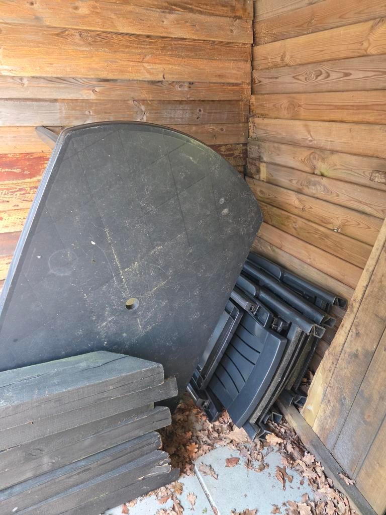 Tuinset met tafel en stoelen, Ophalen