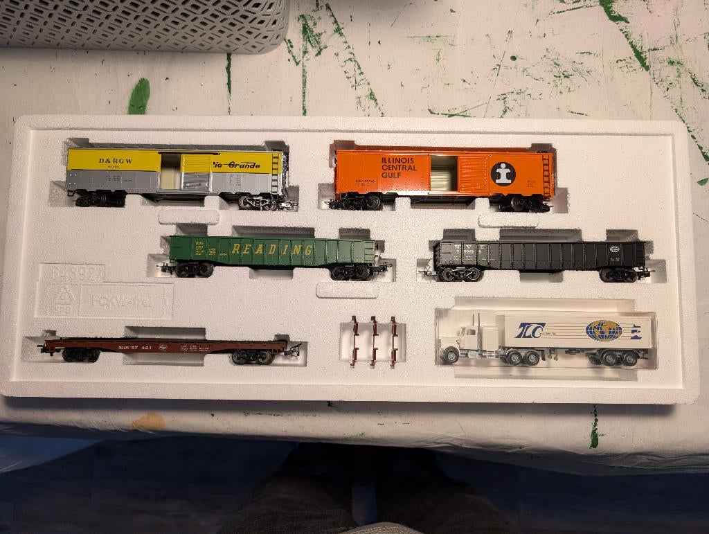 Marklin 4862 - Amerikaanse 5 delige set, Hobby en Vrije tijd, Modeltreinen | H0, Wisselstroom, Wagon, Ophalen of Verzenden, Zo goed als nieuw