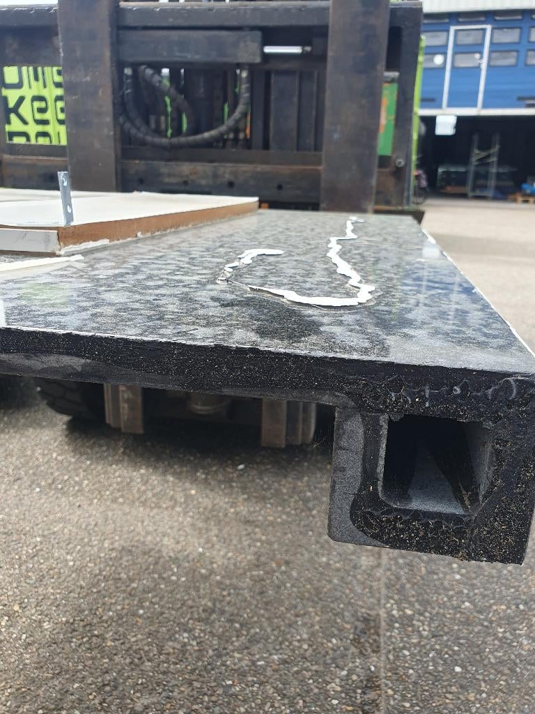 Stenen tafel composiet tuintafel ( 495 ), Ophalen, Gebruikt, Aluminium, Nb