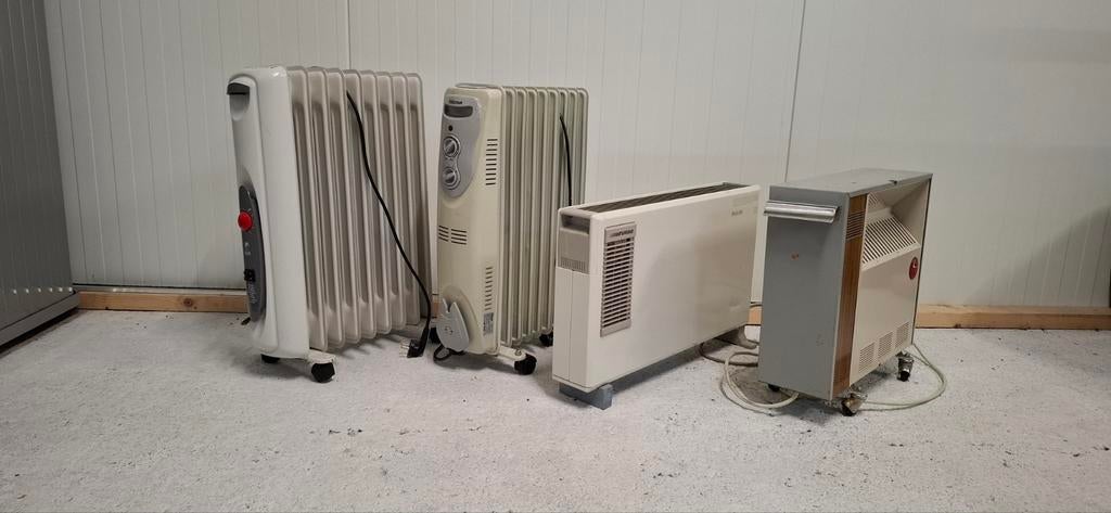4 elektrische kachels, kacheltjes, convector, radiator, Ophalen, 30 tot 80 cm, Gebruikt, Kachel
