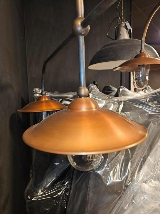 Koper brons biljard lamp ks verlichting hanglamp, Ophalen of Verzenden, Nieuw, Minder dan 50 cm
