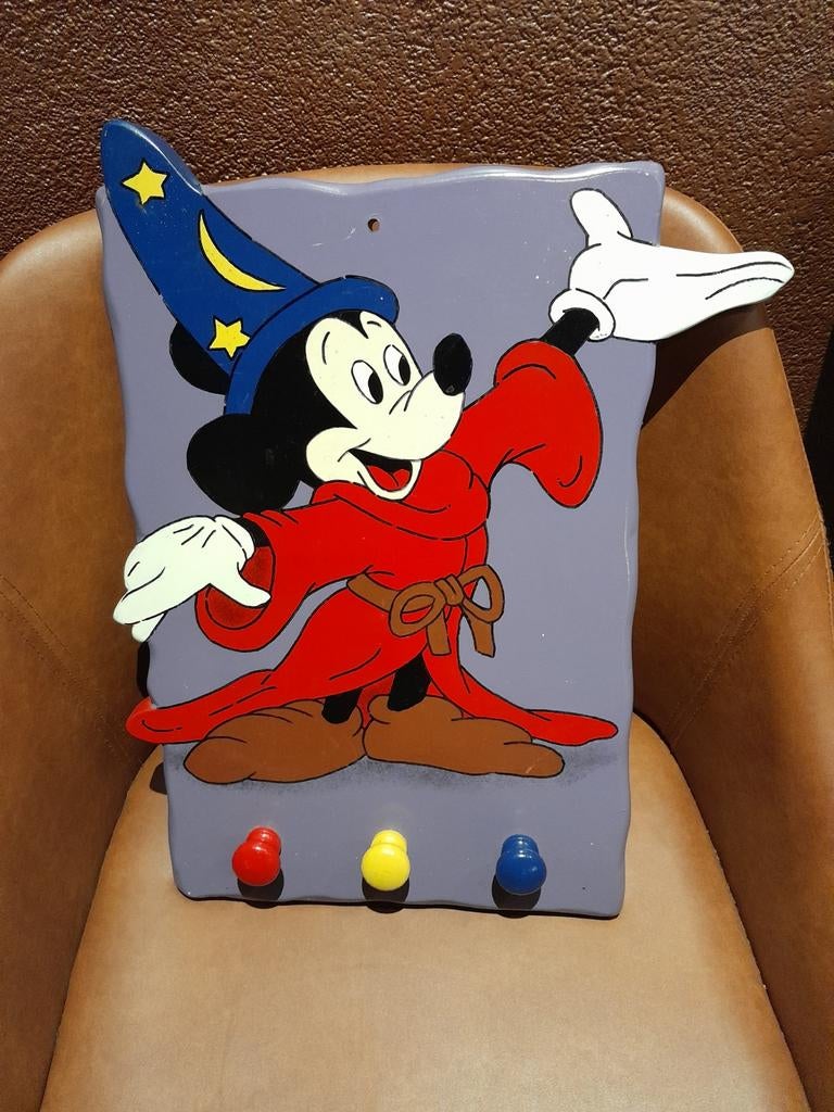 Leuke Disney Mickey Mouse Kapstok - 42x28cm, Gebruikt, Ophalen of Verzenden, Minder dan 100 cm, Kinderkapstok