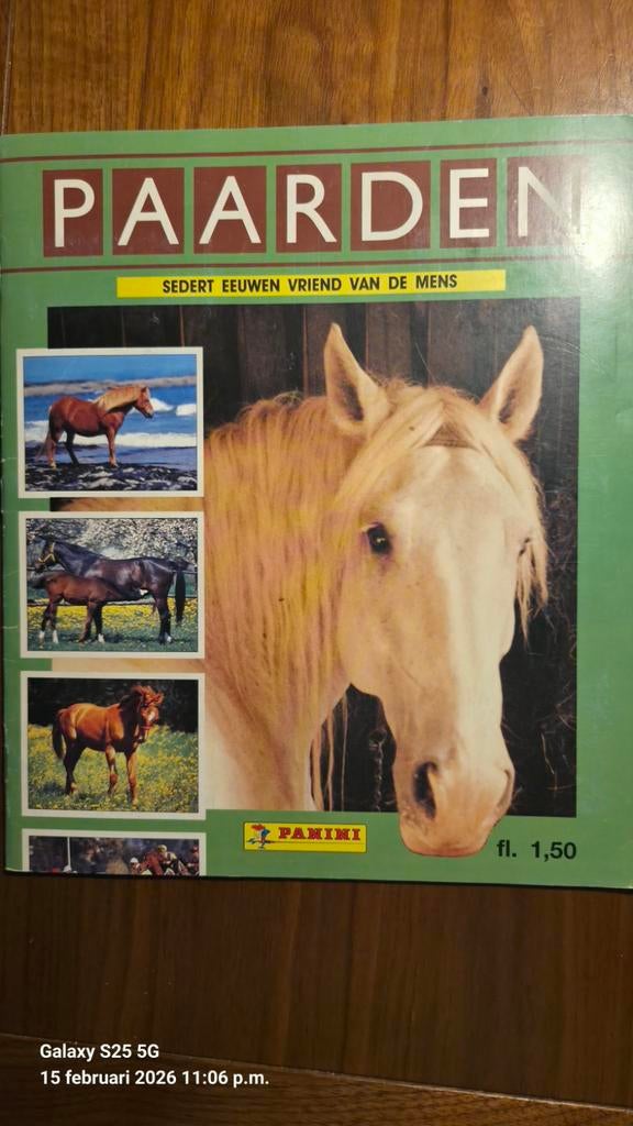 Panini paardenverzamel album, Ophalen of Verzenden, Zo goed als nieuw