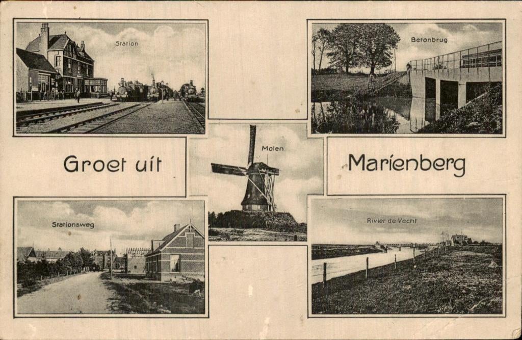 Groet uit Marienberg, Ophalen of Verzenden, Voor 1920, Gelopen, Overijssel