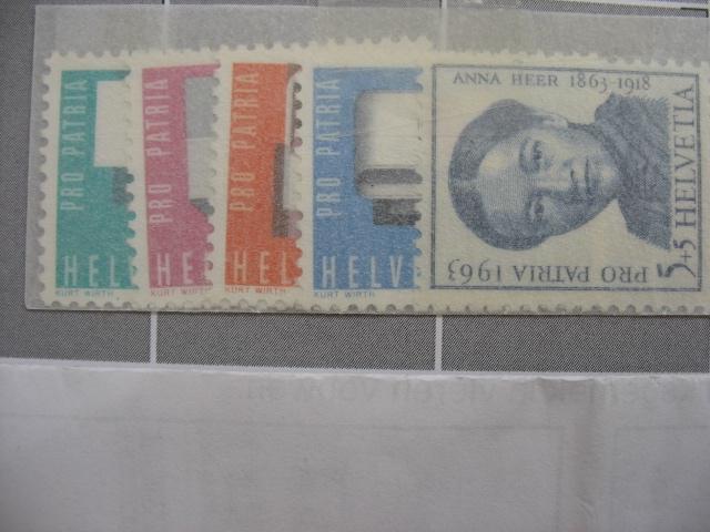 Zwitserland Pro Patria 1963 711-715, Verzenden, Postfris