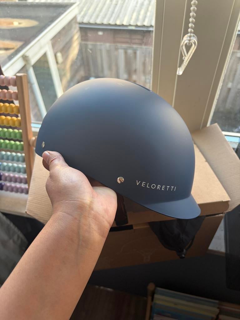 Kinderhelm fiets van Veloretti, Fietsen en Brommers, Fietsaccessoires | Fietshelmen, Ophalen, Zo goed als nieuw, S