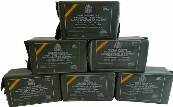 Spaans Leger Rantsoen - MRE, Verzamelen, Militaria | Algemeen, Verzenden, Overige soorten, Overige gebieden, Overige typen