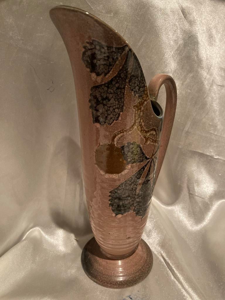 Schoonhoven Keramiek Kan/Vaas Kastanje Decor, Ophalen of Verzenden