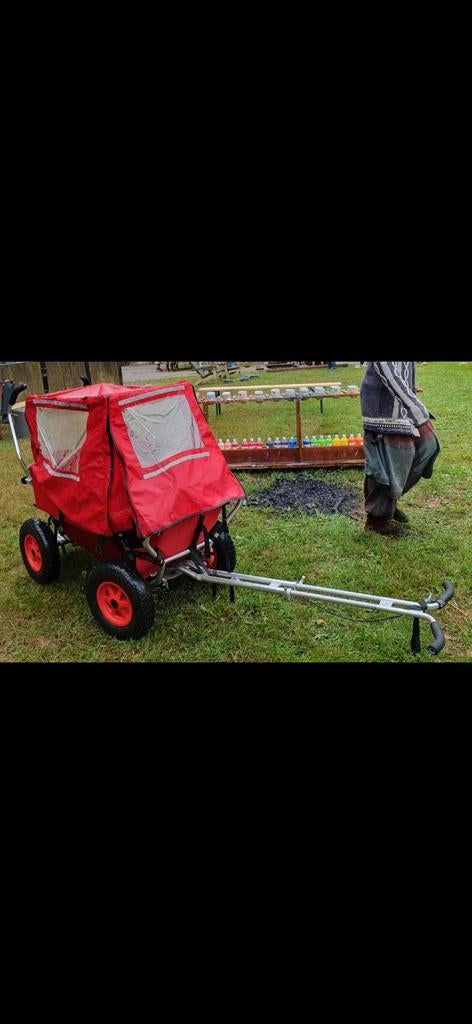 Rambler Explorer met huif en 2 stoeltjes - 6 persoons, Caravans en Kamperen, Bolderkarren, Ophalen, Opvouwbaar, Zo goed als nieuw