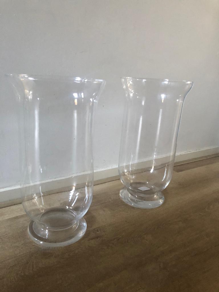 Glazen Vaas Windlicht Bloemenvaas 40 x 22 cm, Ophalen, Overige kleuren, Minder dan 50 cm, Glas