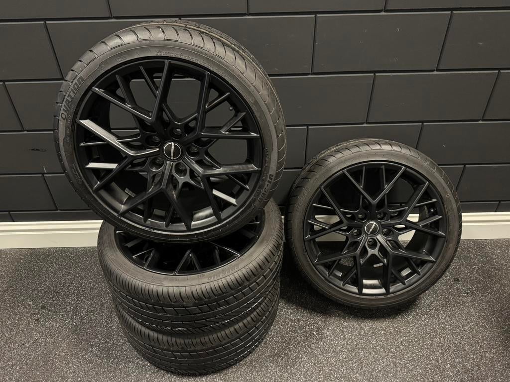 Nieuw Set BORBET BY MATT BLACK 18" 5x112 225/40/18 ZOMER, 18 inch, Banden en Velgen, Nieuw, Ophalen of Verzenden