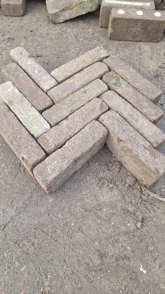 Getrommelde oude machinale walen in verscheidene tinten, Ophalen, Overige materialen, Gebruikt, Klinkers